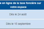 date envoi de la taxe foncière