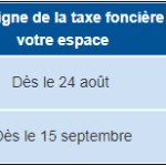 date envoi de la taxe foncière