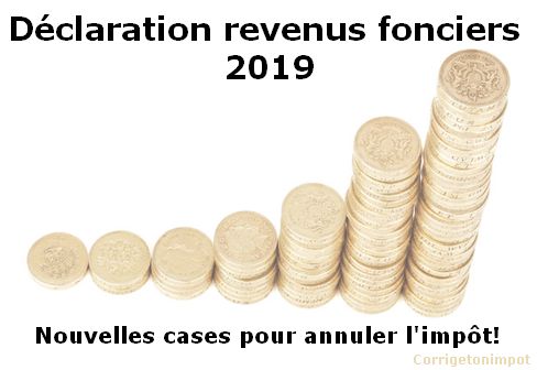 Déclaration revenus fonciers 2019