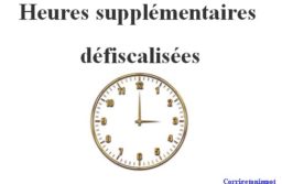 Heures supplémentaires défiscalisées et impôt.
