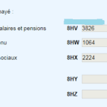 Impôt à la source : déclarez les montants prélevés en case 8HV, 8HW, 8EA