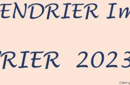Calendrier des impôts pour le mois de février 2023.